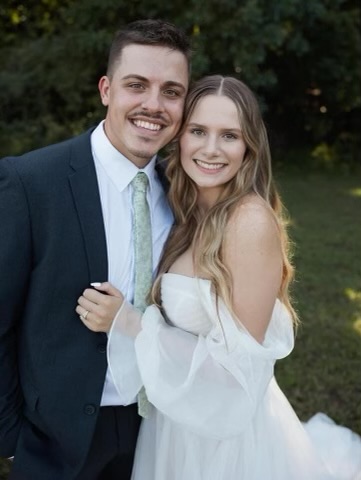 Outdoor wedding ceremony at The Meadows Event Venue